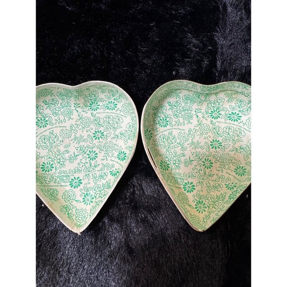 Vintage Germany Paper Mache Heart-Shaped  Box With Rooster Chicks Design Easter - Picture 7 of 10